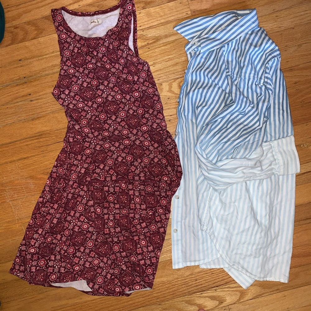 Open back dress & light button down